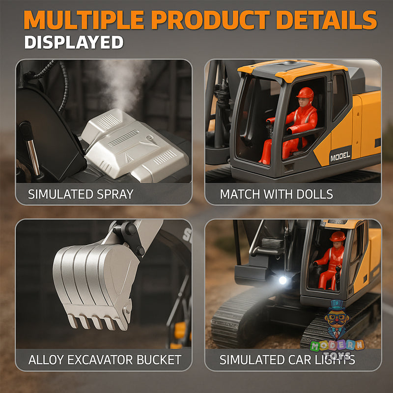 RC ALLOY EXCAVATOR -12 CHANNEL