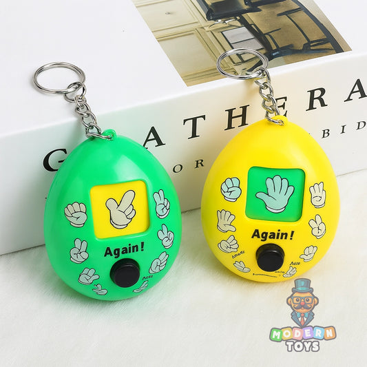 STONE PAPER SCISSORS KEYCHAIN