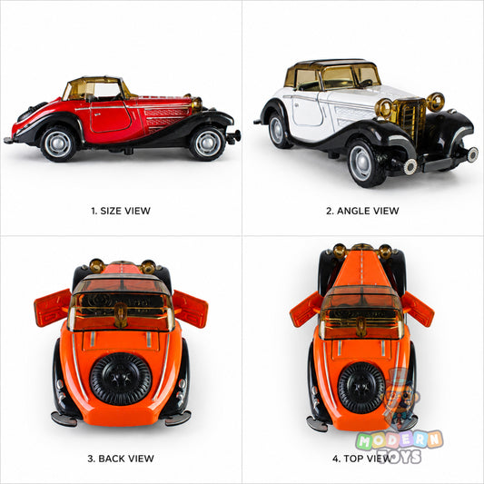 Vintage Pull Back Die-Cast Car