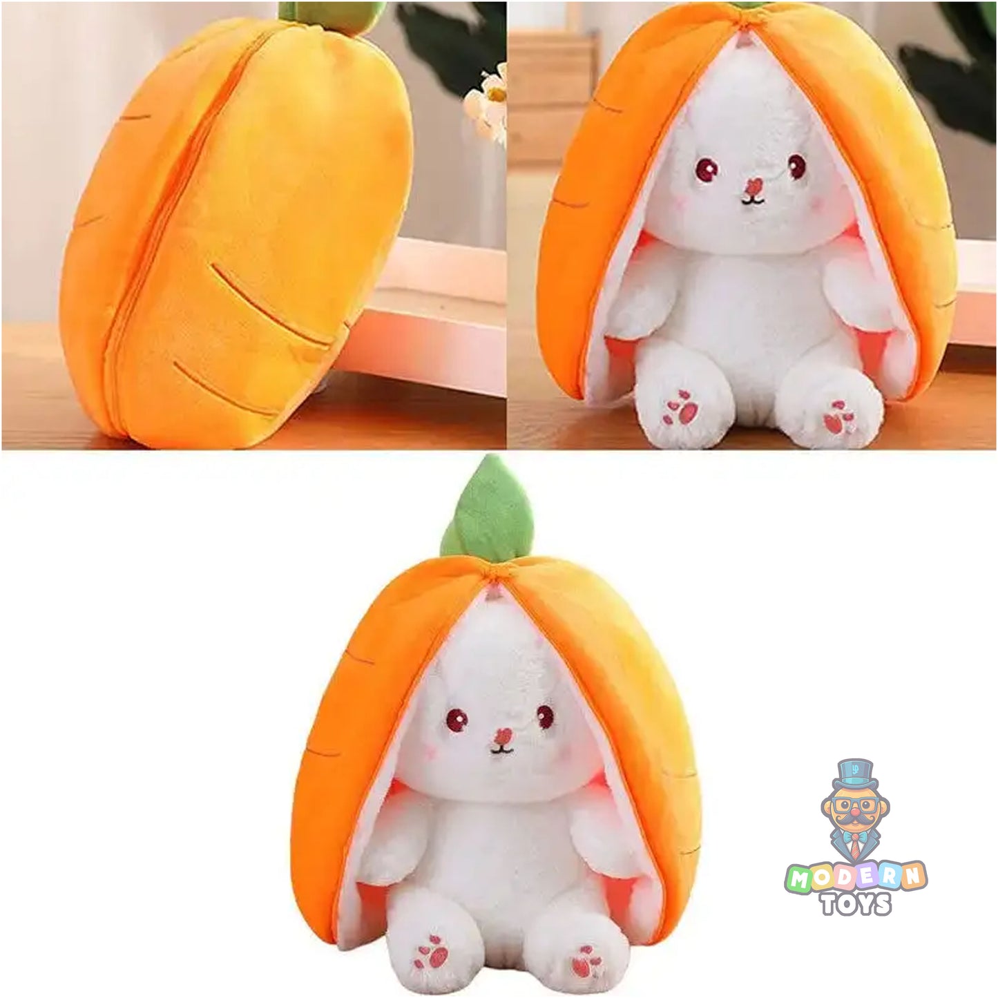 REVERSIBLE BUNNY-ORANGE