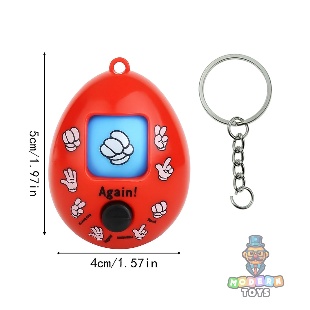 STONE PAPER SCISSORS KEYCHAIN