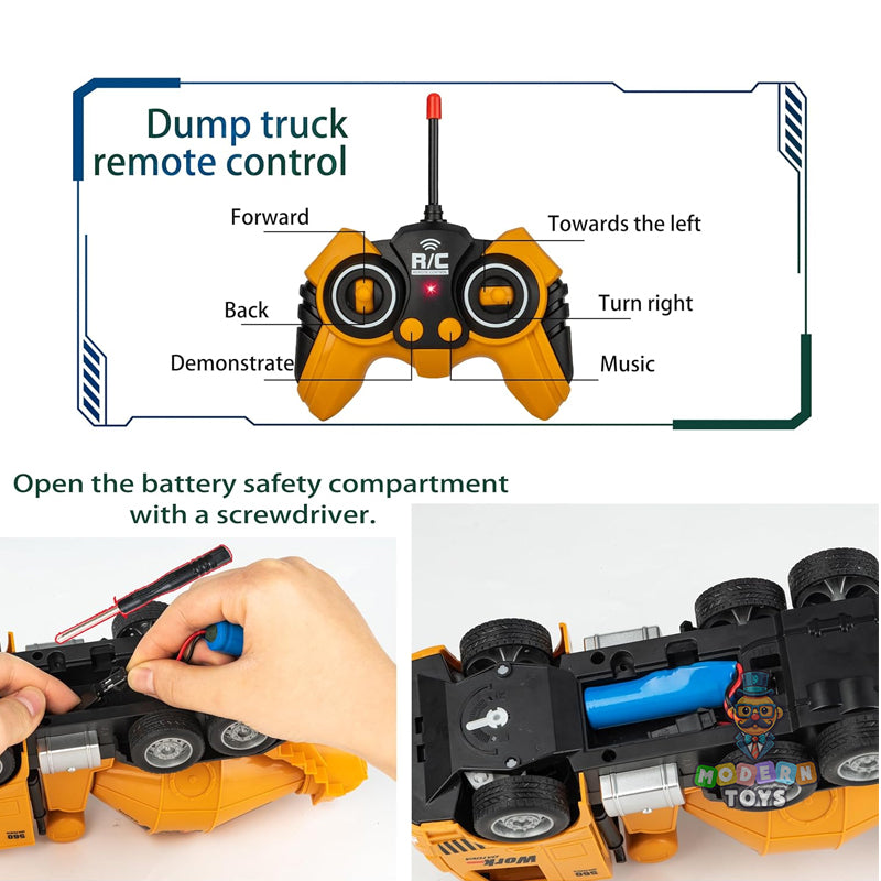 RC CEMENT MIXER TRUCK - 6 CHANNEL