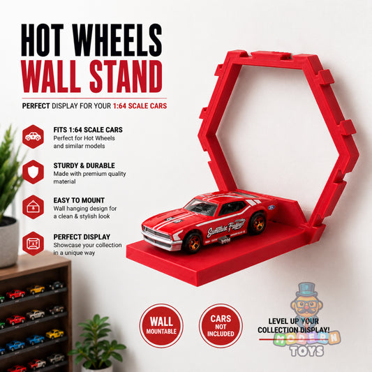 1:64 Single Hexagon Die Cast Car Stand