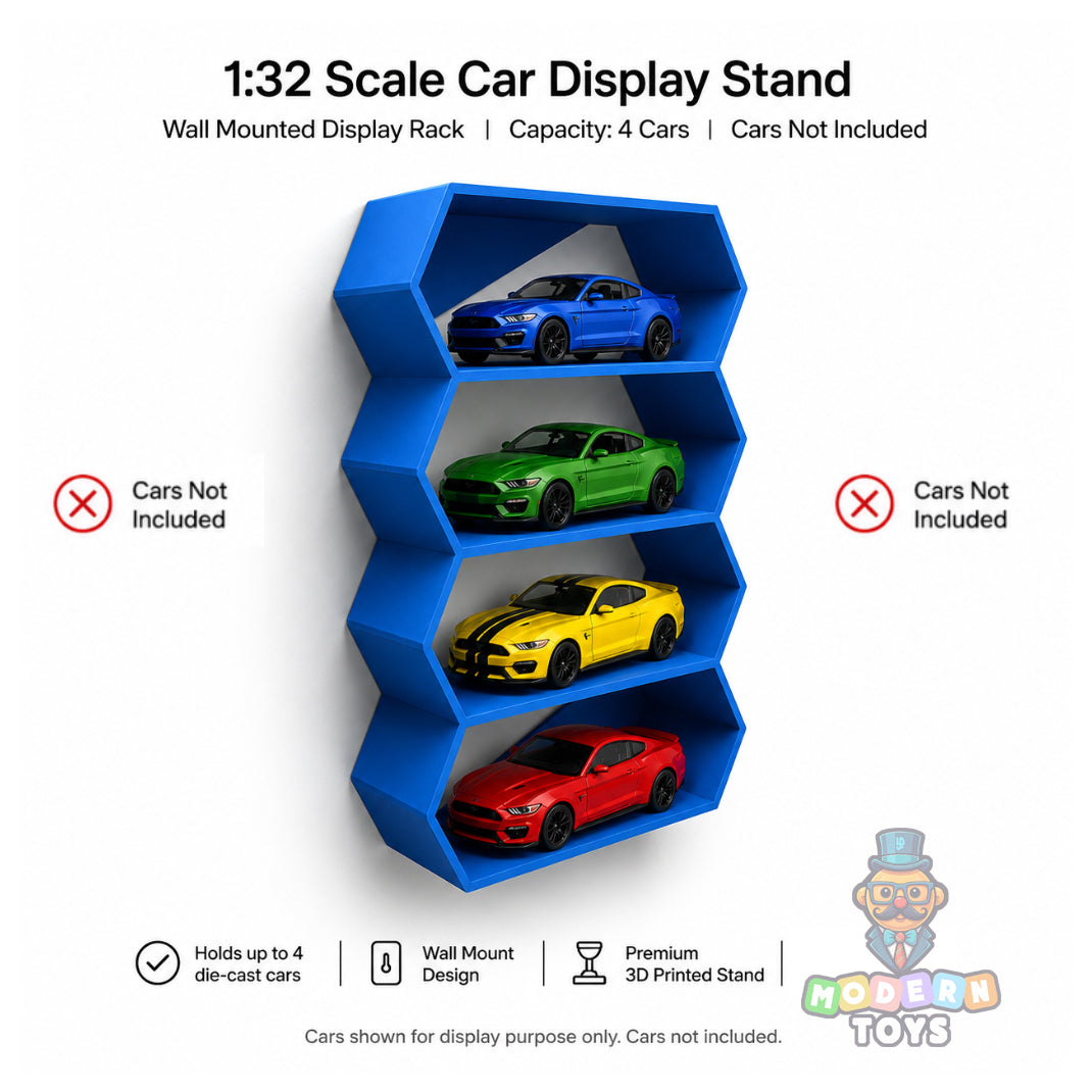 1:32 4-Rack Car Wall  Stand