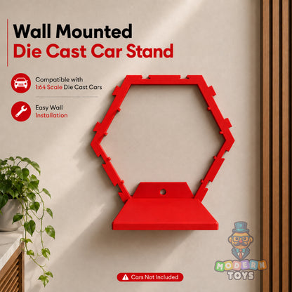 1:64 Single Hexagon Die Cast Car Stand
