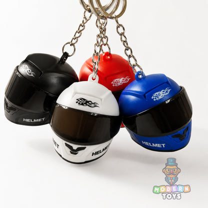 LED Helmet Keychain