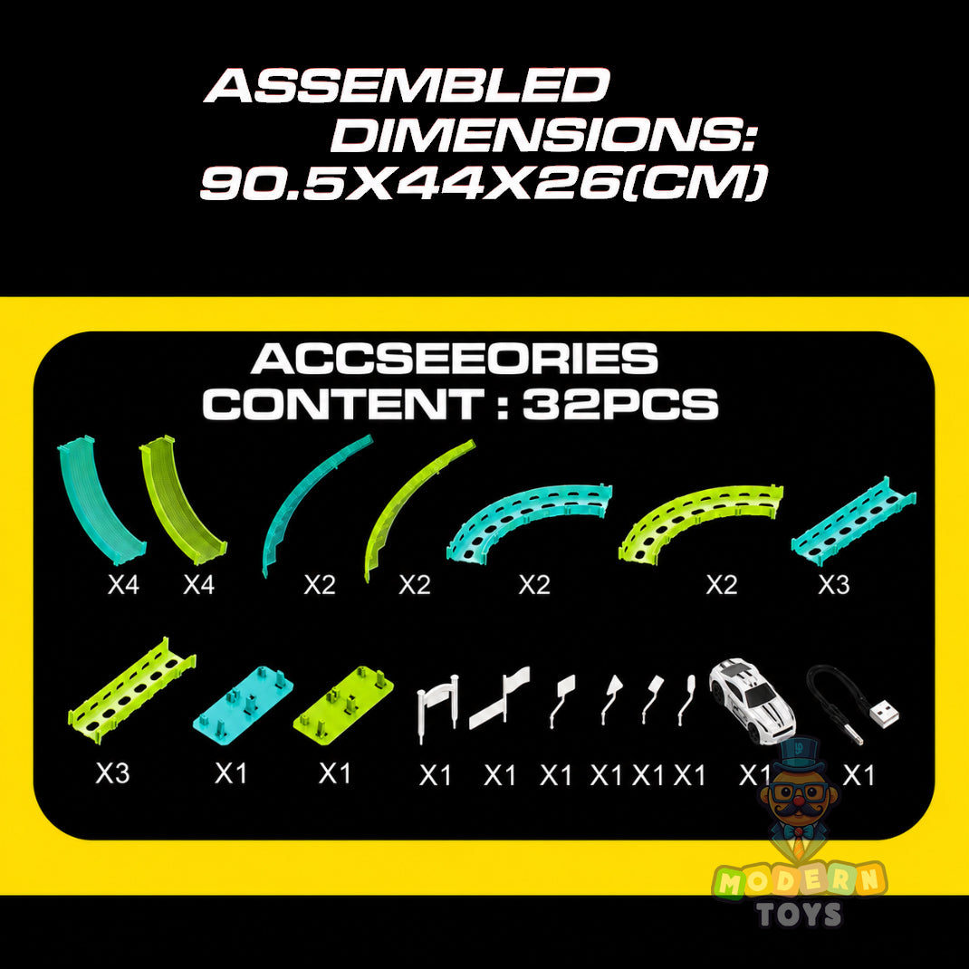 Fast Drive Glow Track Set