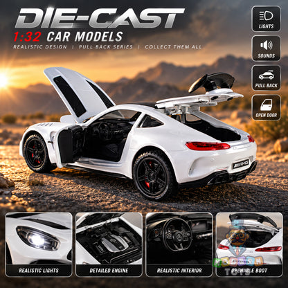 1:32 Pull Back Die-Cast Sports Car