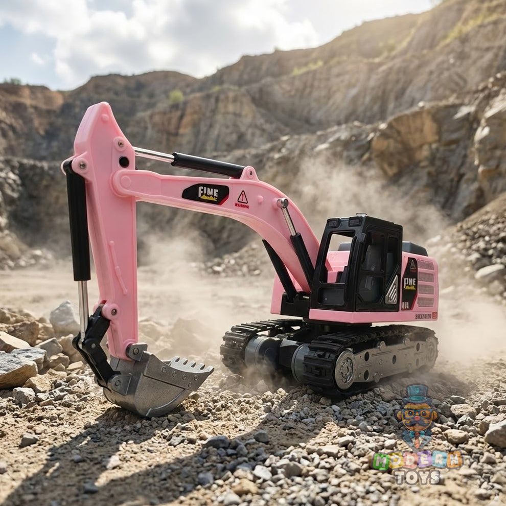 MINI RC Excavator Toy 1:64 | Remote Control Construction Toy – Modern Toys