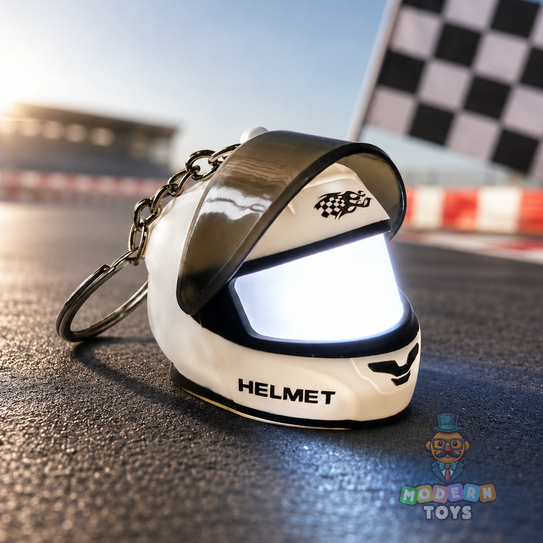 LED Helmet Keychain