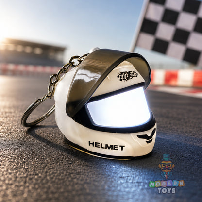 LED Helmet Keychain
