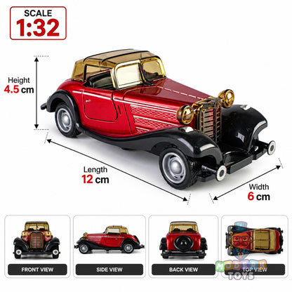 Vintage Pull Back Die-Cast Car