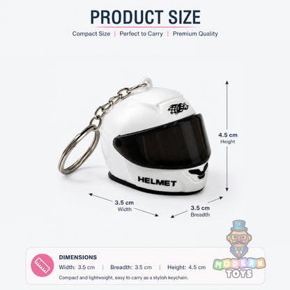 LED Helmet Keychain