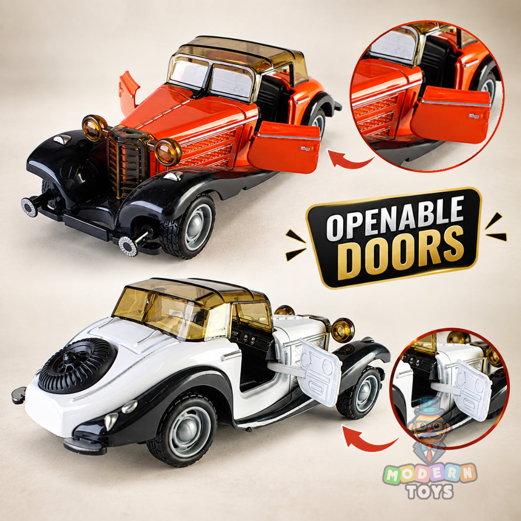 Vintage Pull Back Die-Cast Car