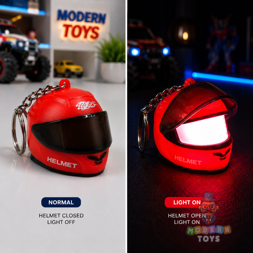 LED Helmet Keychain
