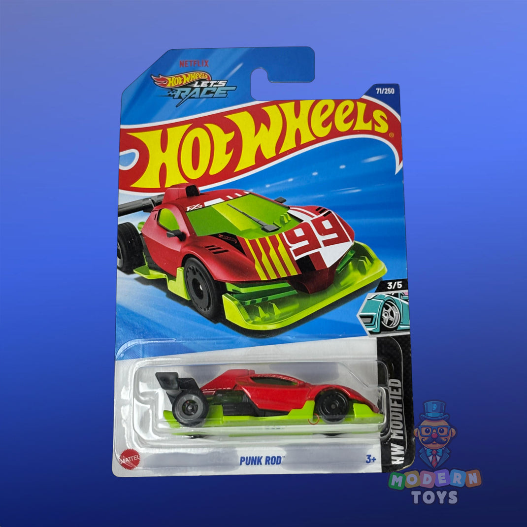 Hot Wheels 2025 Punk Rod – Red & Green Diecast