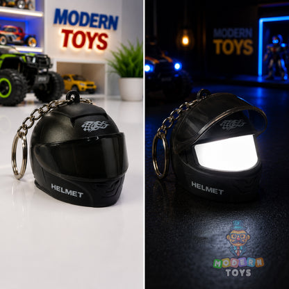 LED Helmet Keychain