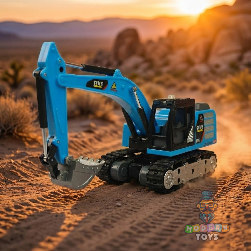 MINI RC Excavator Toy 1:64 | Remote Control Construction Toy – Modern Toys