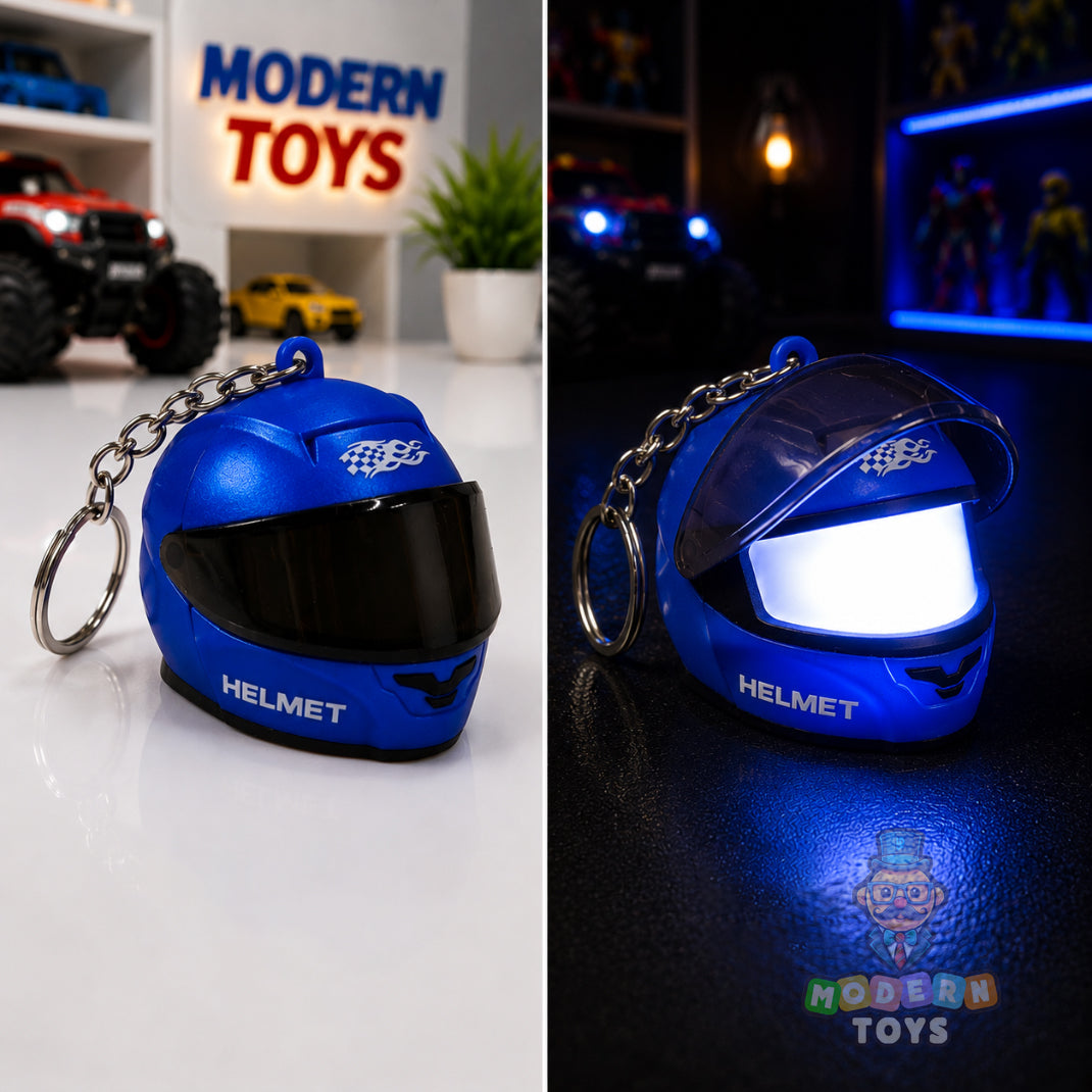 LED Helmet Keychain