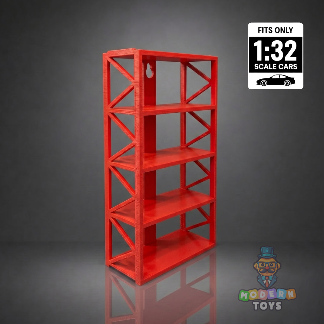 1:32 4- Rack Garage Car Wall Stand