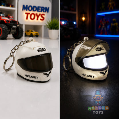 LED Helmet Keychain