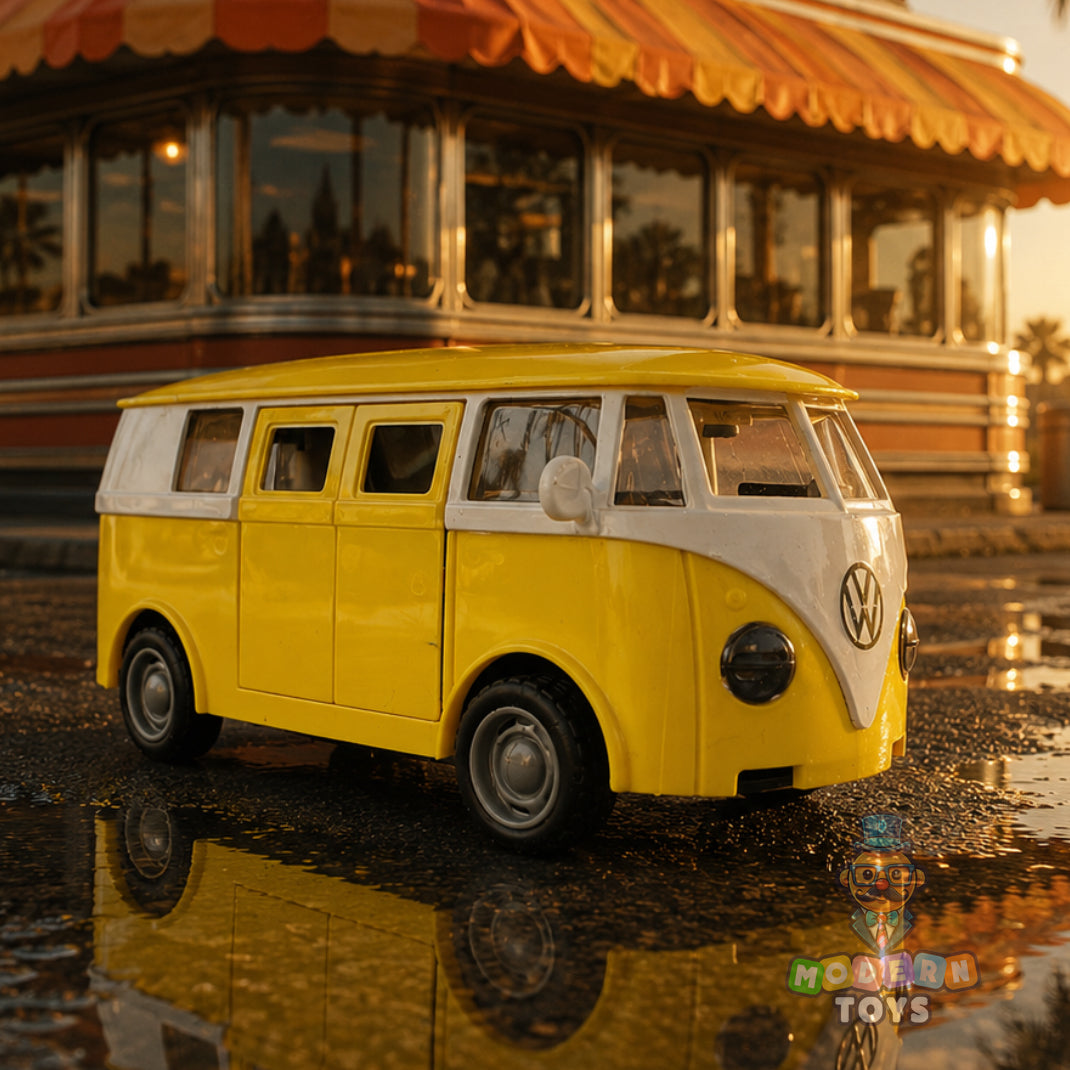 Classic Van Pull Back Toy Car